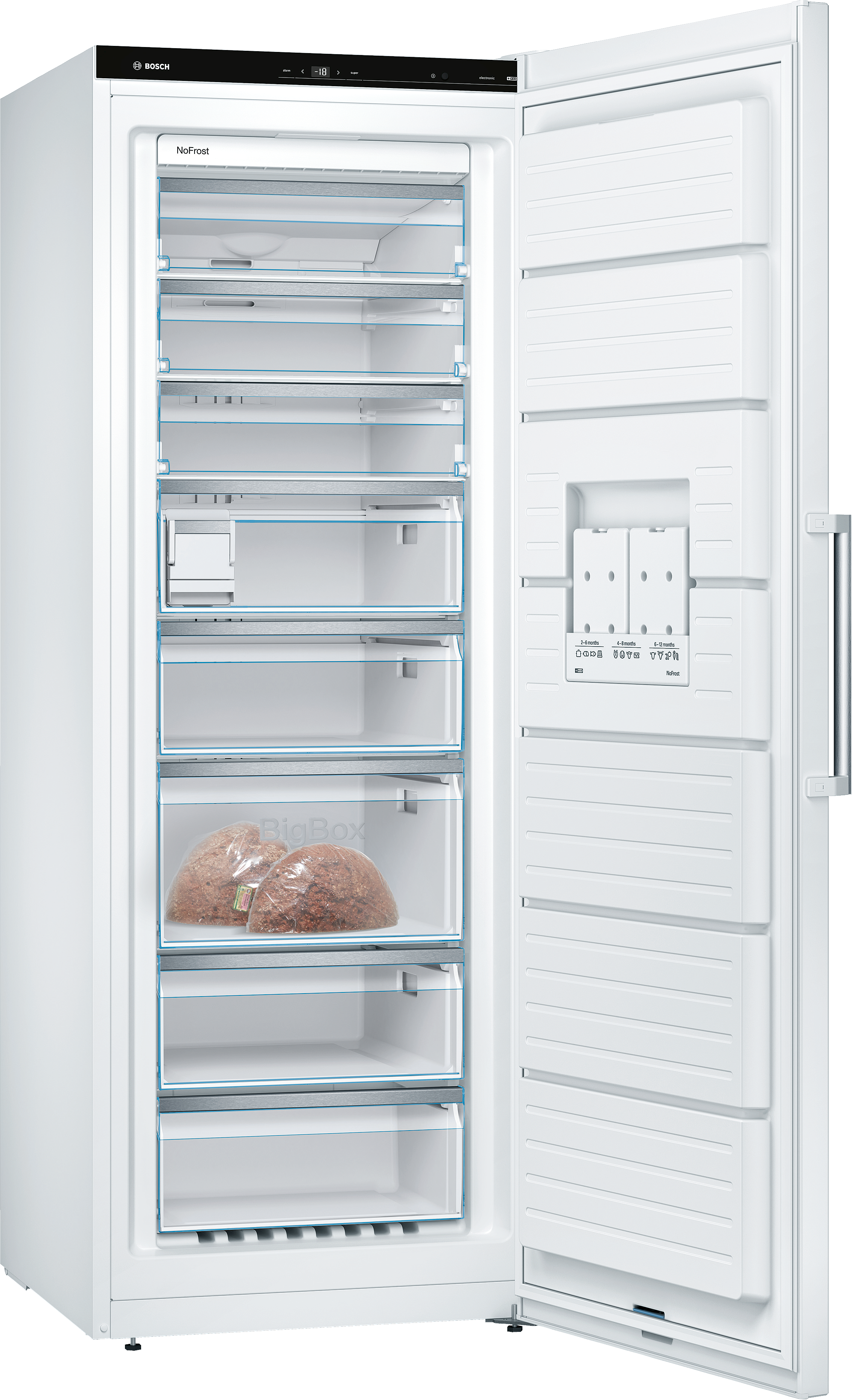 BOSCH GSN58AWDV Gefrierschrank Serie 6 (D, 366 l, 1910 mm hoch)
