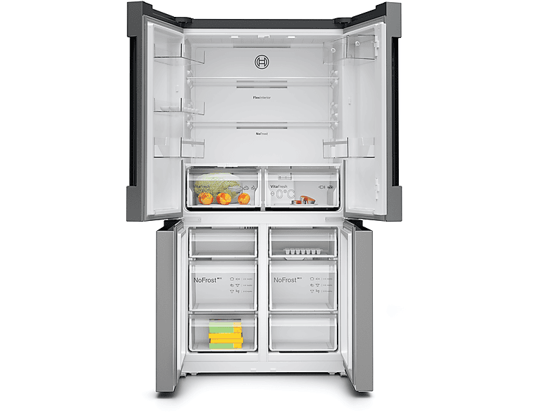 BOSCH KFN96VPEA French Door Kühlgefrierkombination (605 l, E, 1830 mm hoch, inox-antifingerprint)