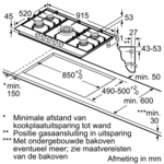 BOSCH Gaskookplaat (PCR9A5B90)