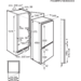 AEG Frigo-congélateur encastrable F (SCE616F3LS)