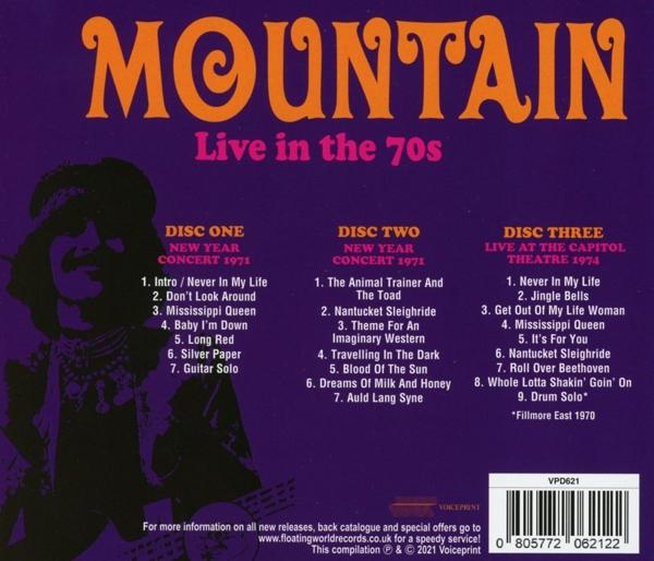 Mountain - Live In The 70s (3CD)  - (CD)