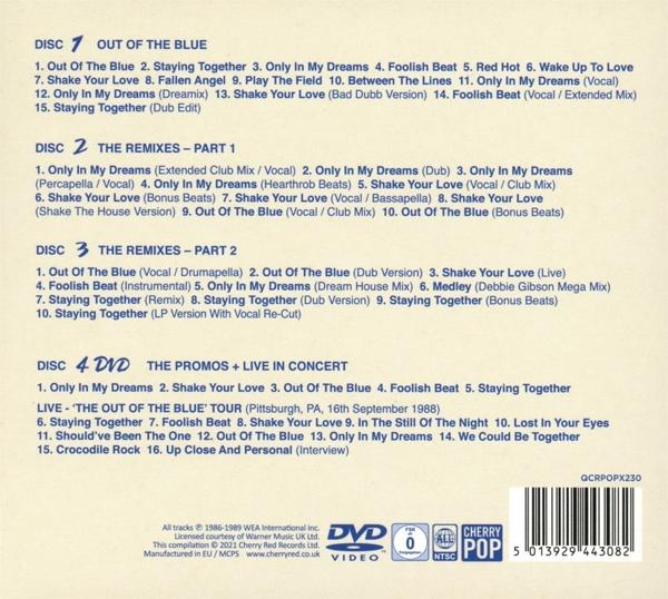 CD-Hülle mit Titellisten auf den Discs 1, 2, 3 und einer DVD mit Konzertinfos.