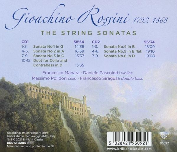 VARIOUS - Rossini:The String Sonatas  - (CD)