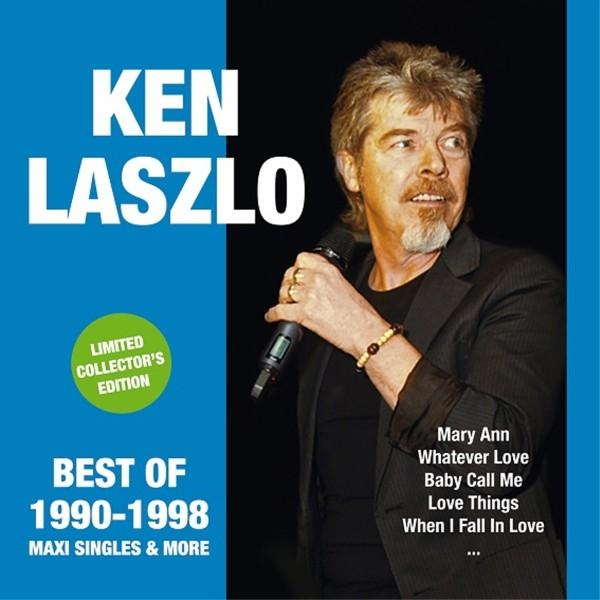 Ken Laszlo Albumcover mit dem Künstler, der ein Mikrofon hält.
