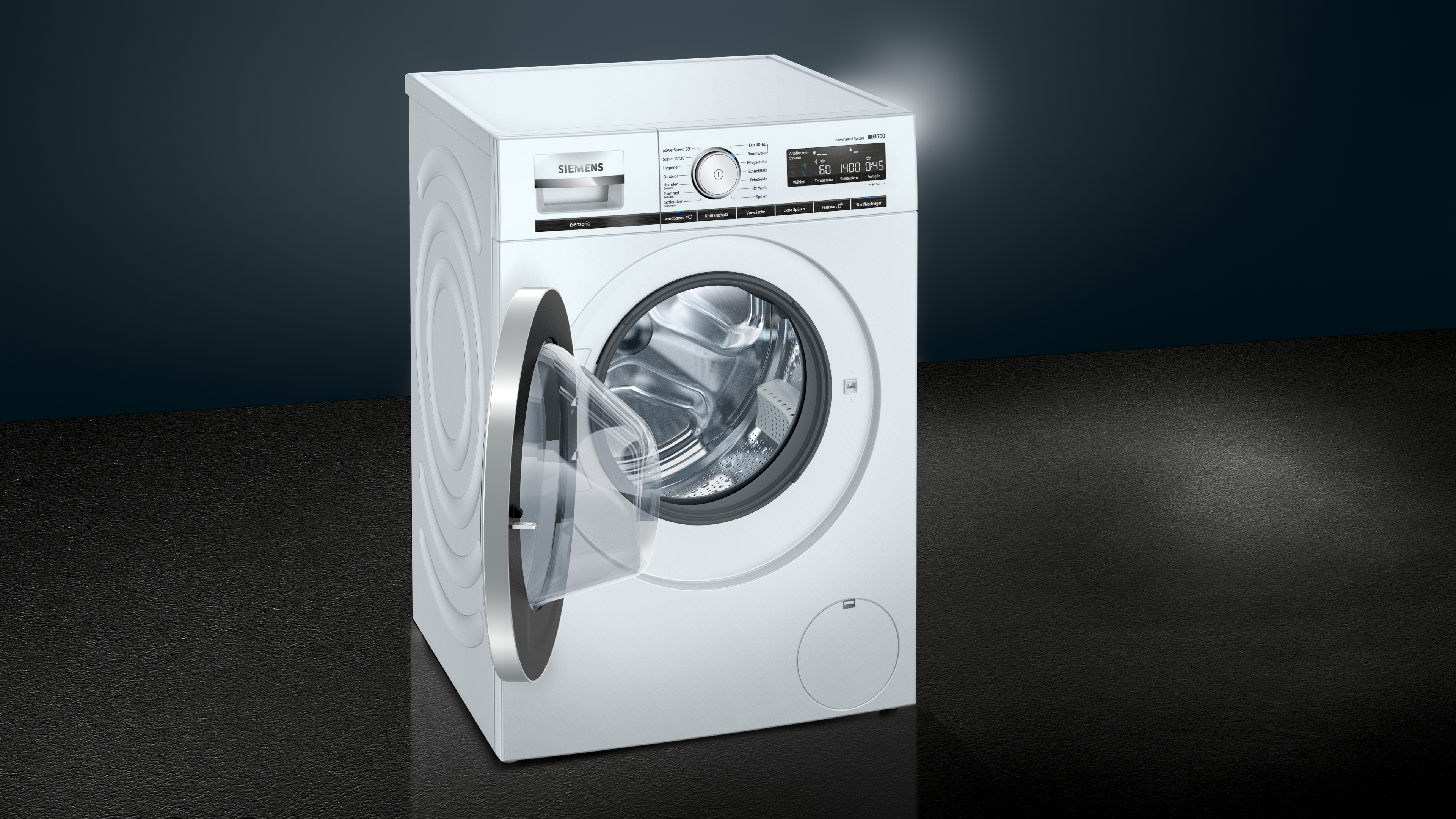 SIEMENS WM14VM43 iQ700 Waschmaschine (9 kg, 1400 U/Min., A)