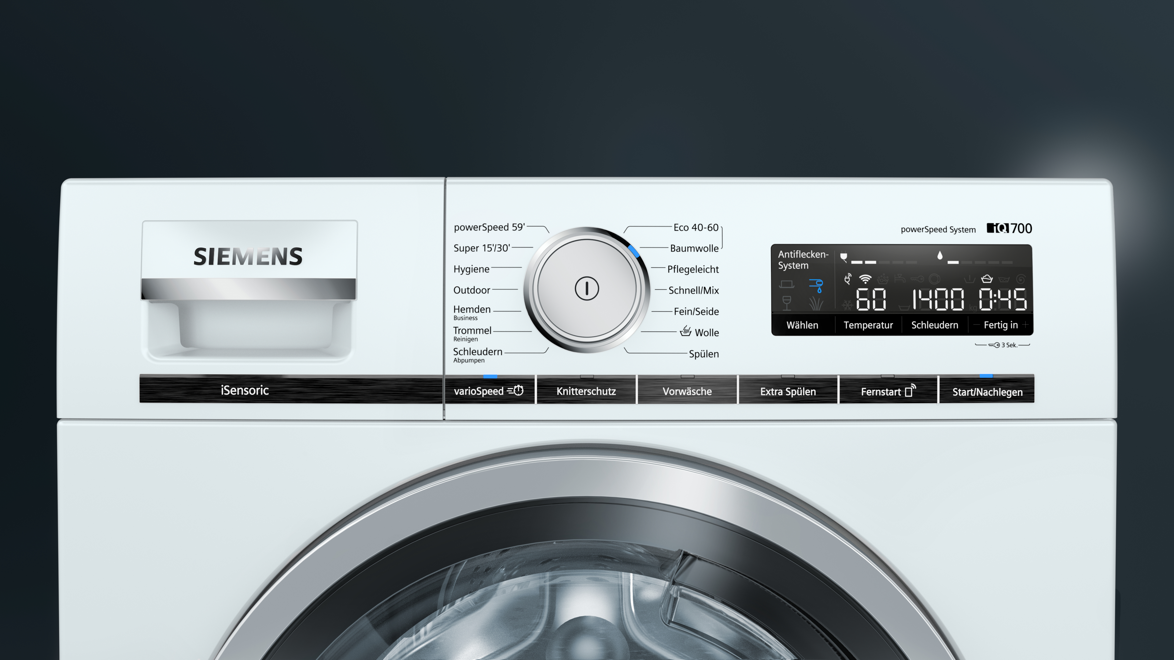 SIEMENS WM14VM43 iQ700 Waschmaschine (9 kg, 1400 U/Min., A)