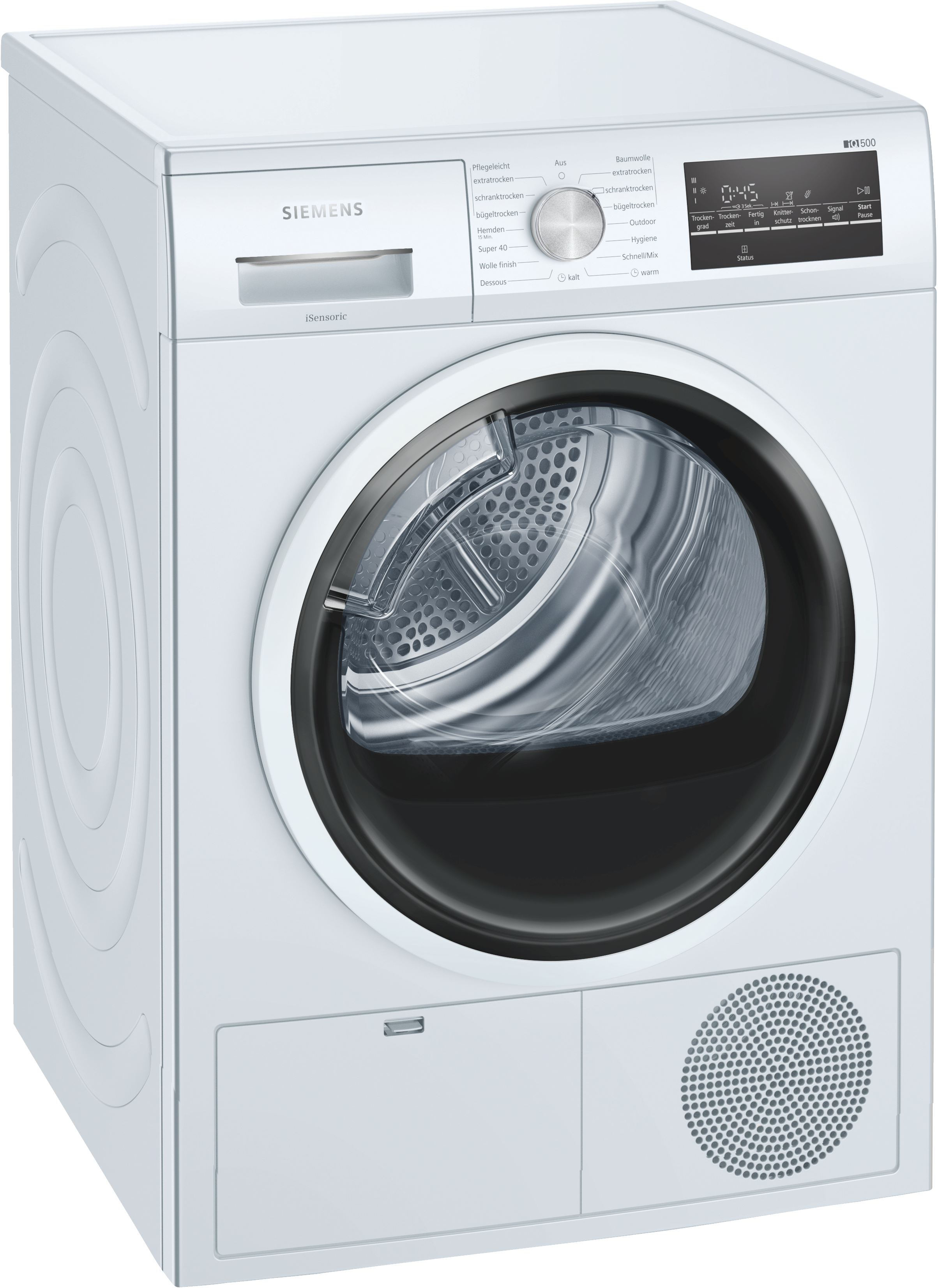 SIEMENS WT46G402 Kondensationstrockner iQ500 (9 kg, B, Weiß)