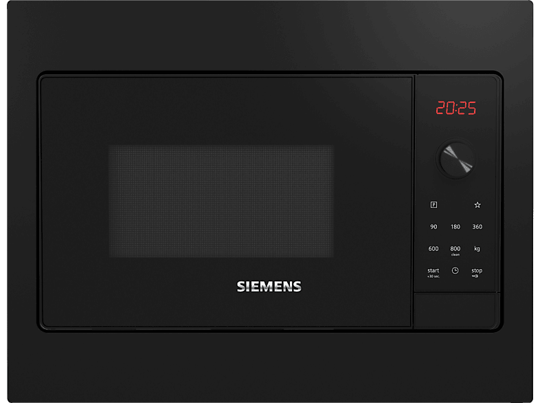 Siemens BF523LMB3 Mikrowelle (800 Watt, Einbaugerät, 20 l, Schwarz) — Foto 4 von 5