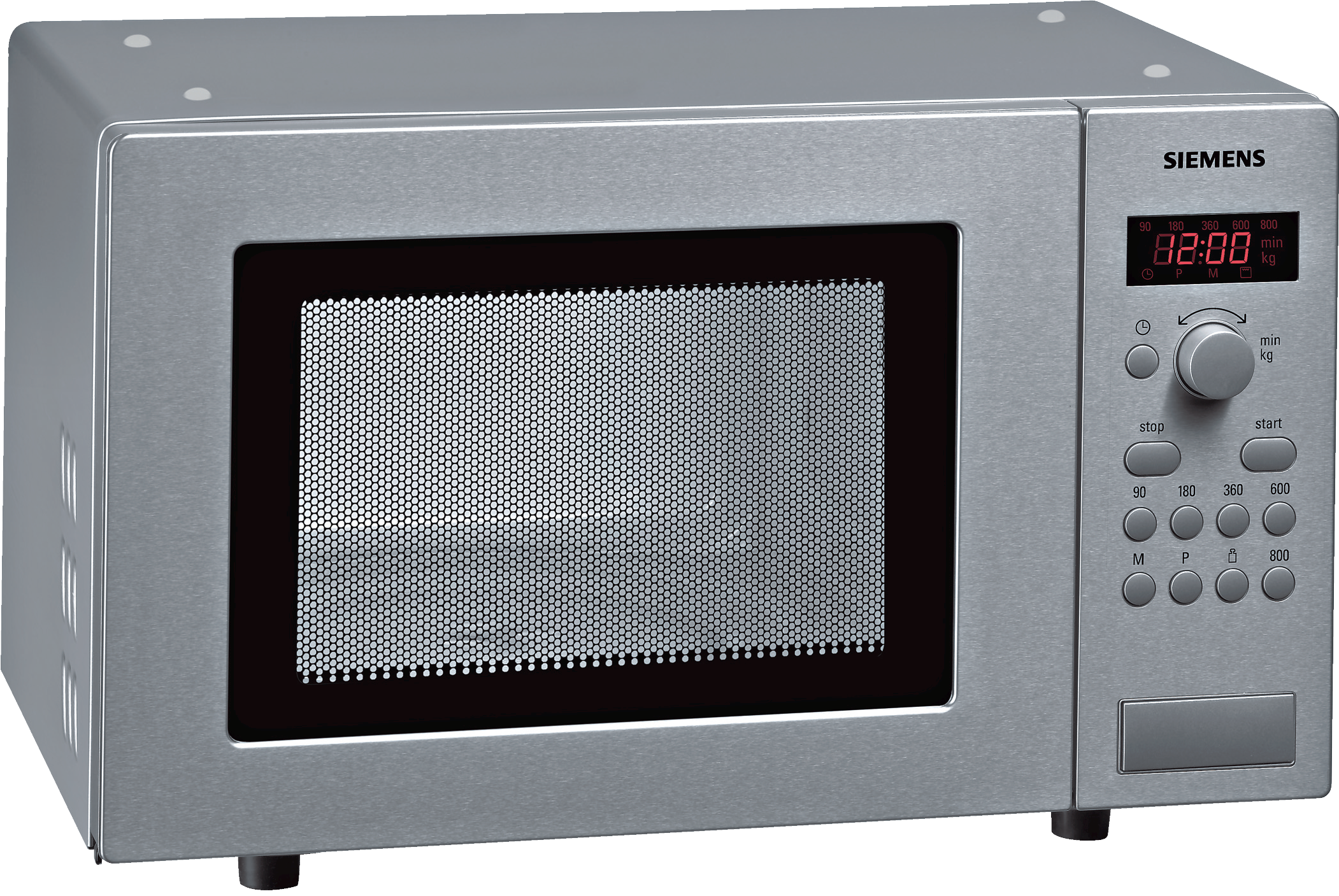 SIEMENS Mikrowelle HF15M541 Mikrowelle (800 Watt, Freistehend, , Edelstahl)