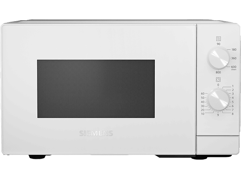 Siemens FF020LMW0 Freistehende Mikrowelle, 44 x 26 cm, Weiß Mikrowelle (800 Watt, Freistehend, 20 l, Weiß) — Foto 3 von 5