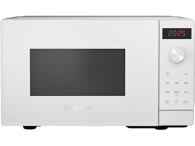 Siemens FF023LMW0 iQ300 Mikrowelle (800 Watt, Freistehend, 20 l, Weiß) — Foto 4 von 5