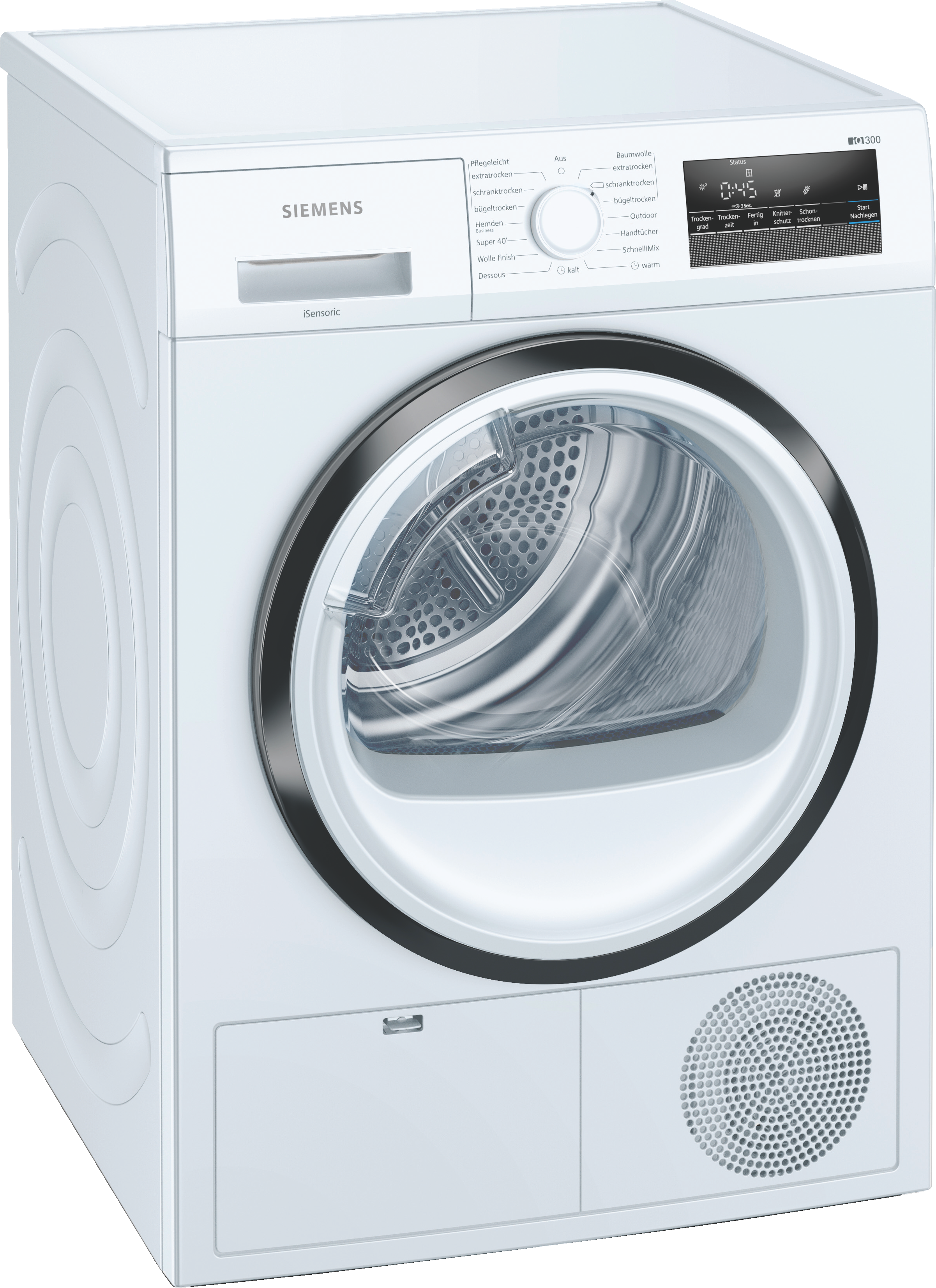 SIEMENS WT45HVA1 Wärmepumpentrockner (8 kg), Weiß)