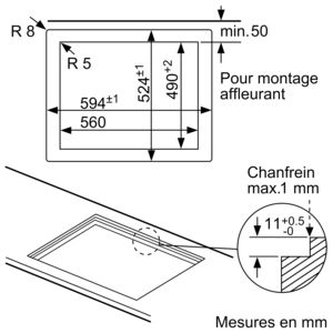 Technical drawing with measurements and dimensions. White background.
