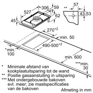 BOSCH Taque au gaz (PRA3A6D70)