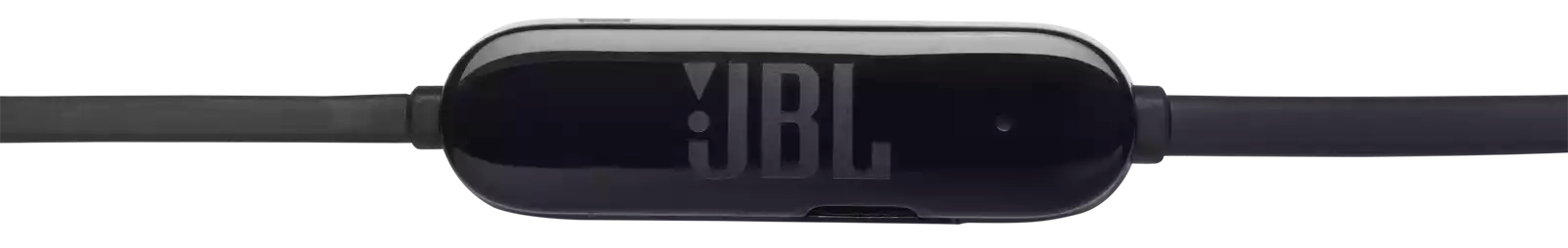 Fekete JBL in-line távirányító JBL logóval.