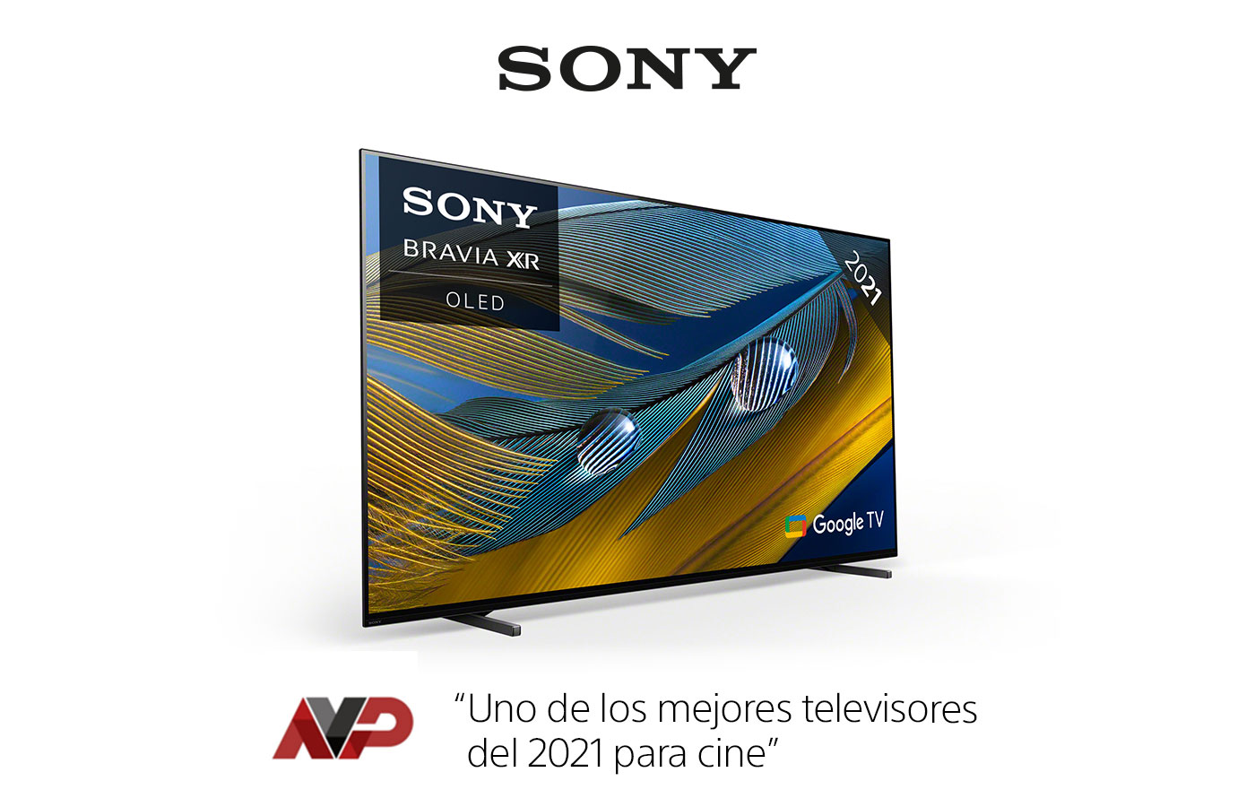 TV OLED 77" - Sony 77A80J, Bravia XR OLED, 4K HDR 120 Hz, Smart TV, Acoustic Surface, Dolby Vision, IA, Negro