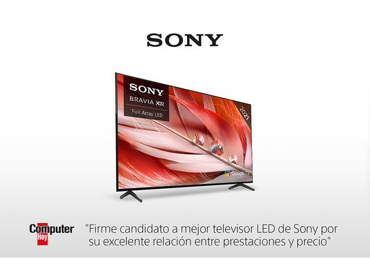TV LED 65" - Sony 65X90J, Bravia XR, 4K HDR 120Hz, HDMI 2.1, Smart TV, Dolby Atmos, Perfecto para PS5, Negro