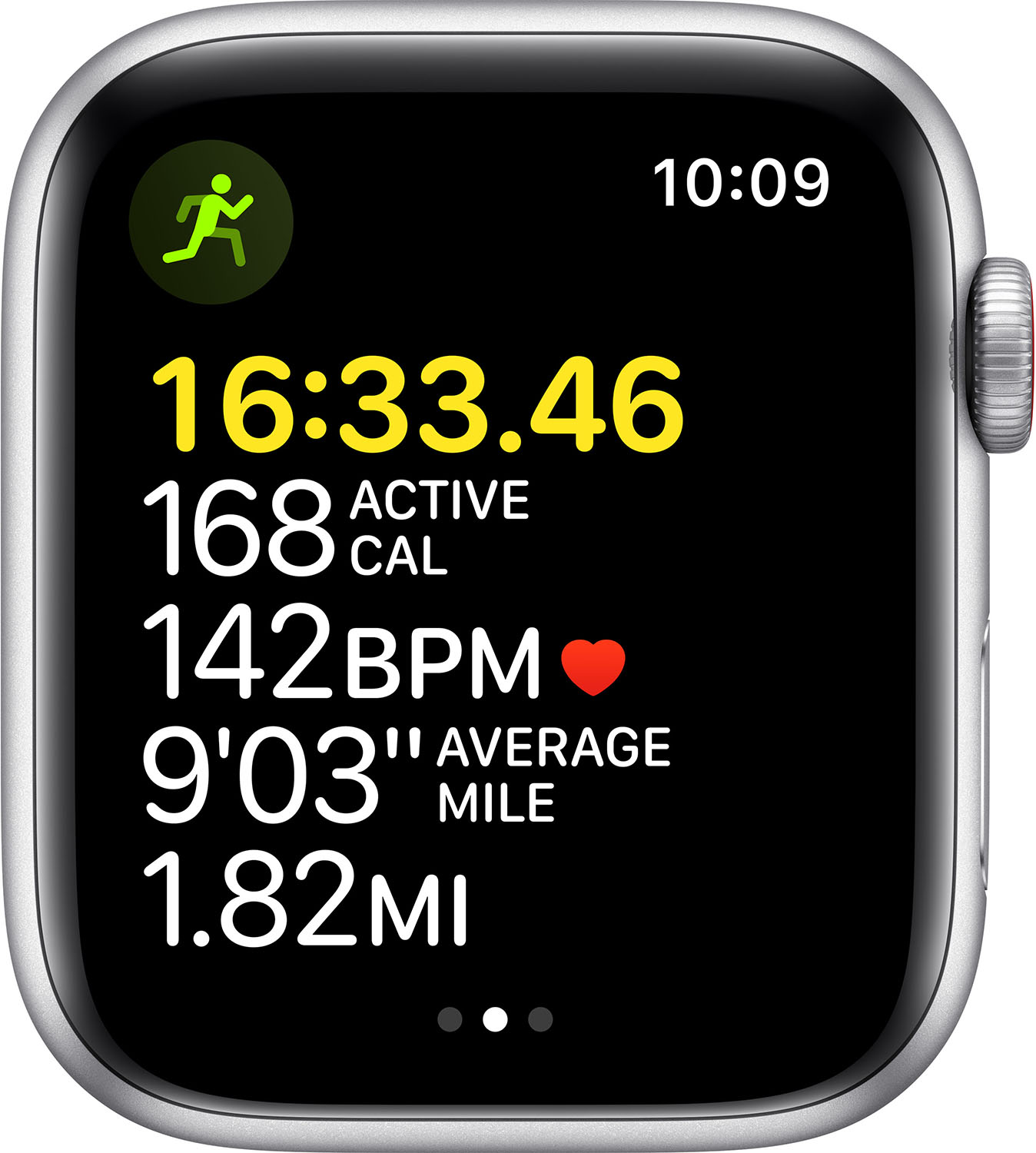 APPLE Watch SE Cellular 44 mm zilver aluminium / blauwe sportband
