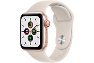APPLE Watch SE Cellular 44 mm goud aluminium / sterrenlicht sportband
