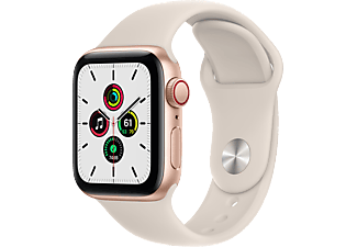 APPLE Watch SE Cellular 44 mm goud aluminium / sterrenlicht sportband