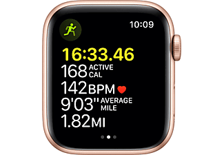 APPLE Watch SE Cellular 44 mm goud aluminium / sterrenlicht sportband
