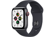 APPLE Watch SE Cellular 44 mm spacegrijs aluminium / middernacht sportband