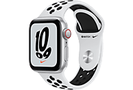 APPLE Watch SE Nike+ Cellular 40 mm zilver aluminium / platinum/zwarte sportband