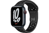 APPLE Watch Series 7 Nike+ Cellular 45 mm middernacht aluminium / zwarte sportband
