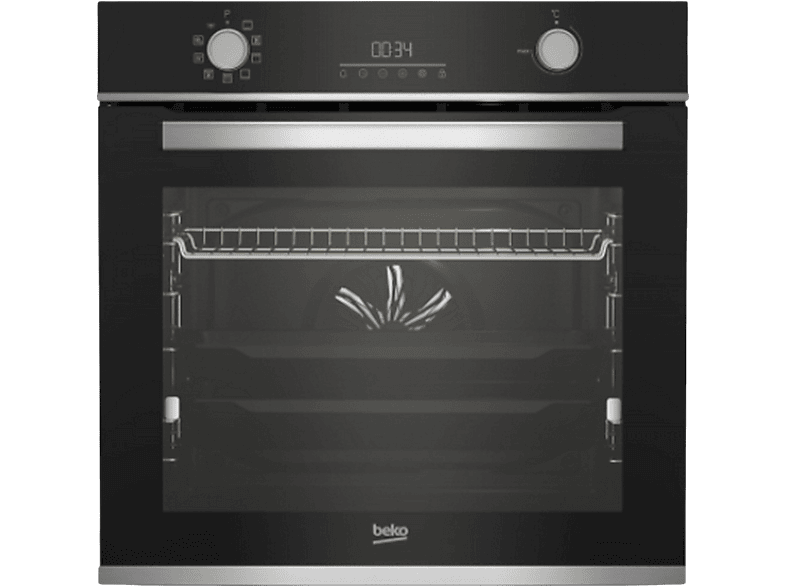 Horno Beko Bbim13300xpse Negro 72 L Multifuncion 9 Funciones Pirolitico  Aeroperfect Display Led