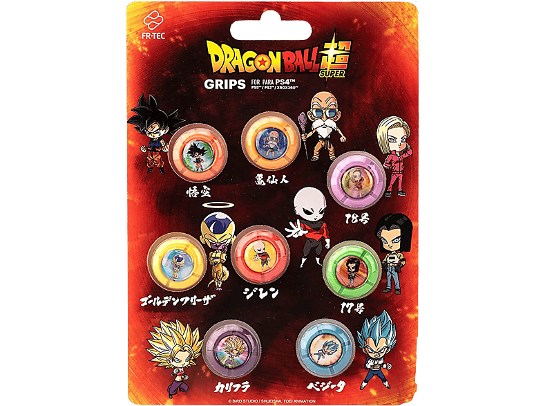 Grips - FR-TEC Fighters Dragon Ball, Para PS 5, PS4, PS3 y XBOX 360, Multicolor