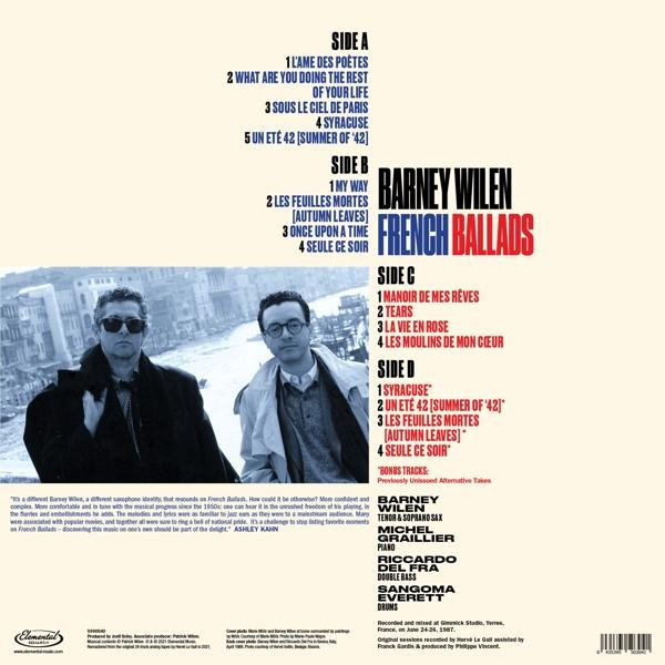 Barney Wilen - French Ballads (Gatefold Black 2LP)  - (Vinyl)