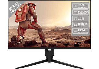 PEAQ PMO G270-FFK 27 Zoll Full-HD Gaming Monitor (1 ms Reaktionszeit, 165 Hz)