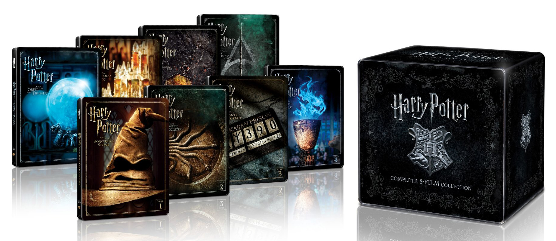Harry Potter - A teljes gyűjtemény (Steelbook) (Blu-ray)