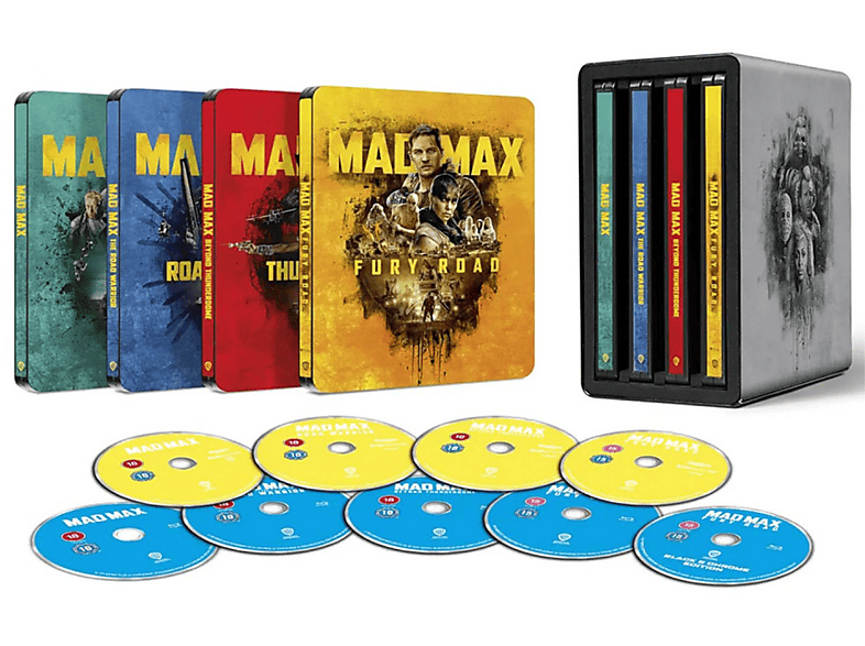 Mad Max 1-4. gyűjtemény (Steelbook) (4K Ultra HD Blu-ray + Blu-ray)