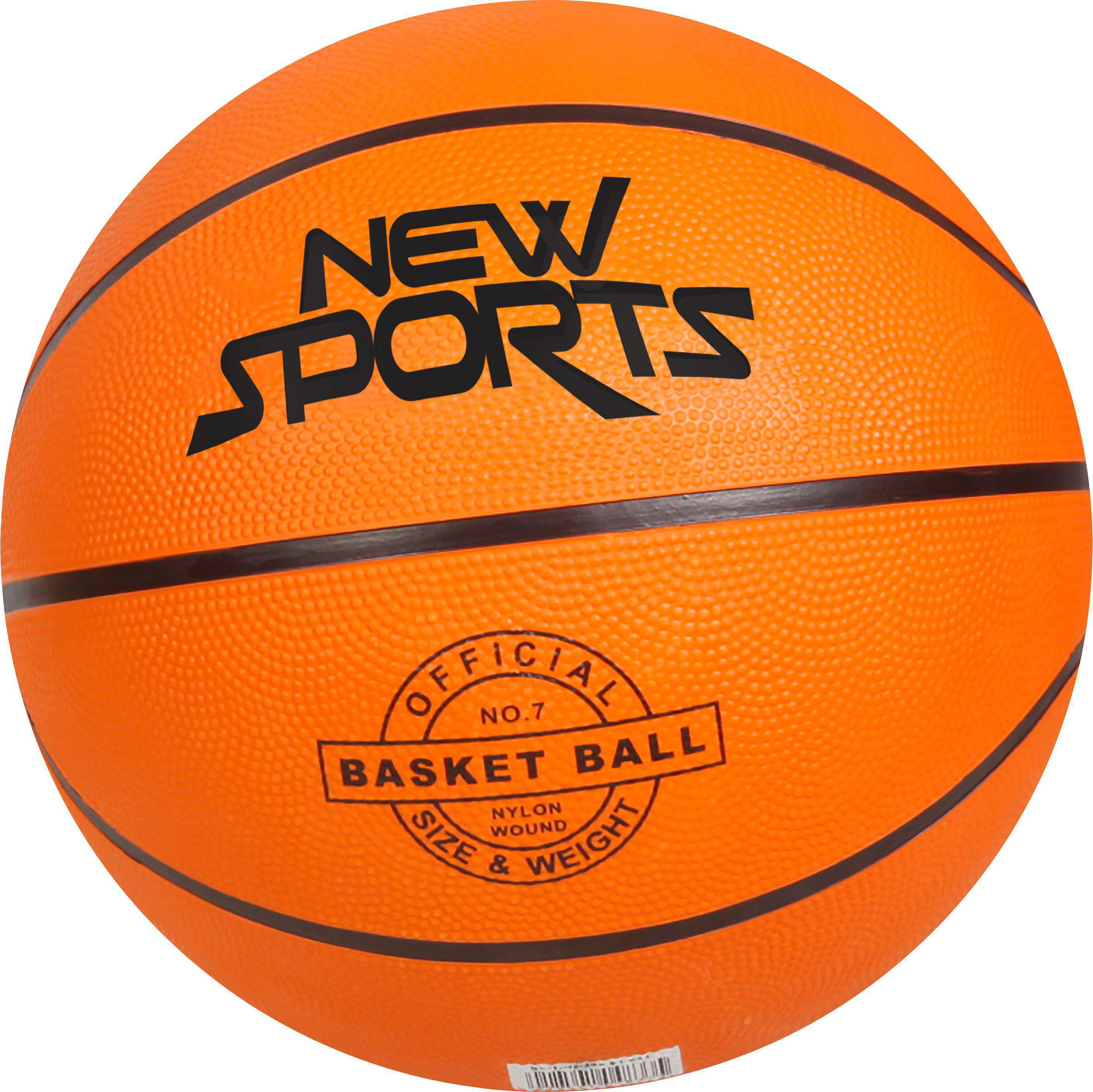 NEW SPORTS NSP unaufgeblasen 7, Orange Größe Basketball