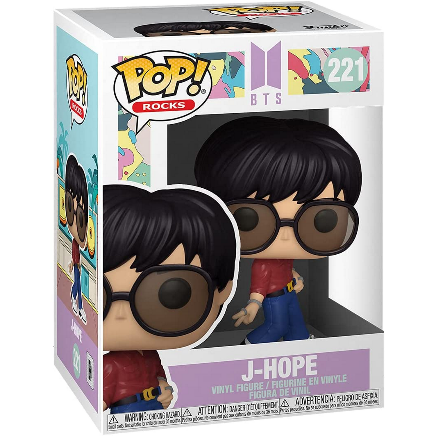 Figura Funko Pop! - Rocks BTS Dynamite J-Hope, Vinilo, 9 cm, Multicolor