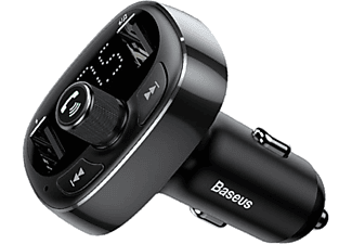 BASEUS T Typed Bluetooth MP3 Araç İçi Telefon Tutucu Şarj Cihazı Siyah