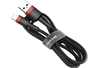 BASEUS Cafule Type-C3A  İçin 1M USB Kablo Kırmızı