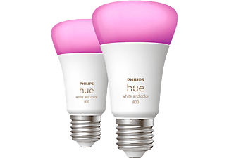 PHILIPS HUE White and Color Ambiance Doppelpack E27 - Leuchtmittel (Weiss)
