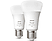 PHILIPS HUE White and Color Ambiance confezione doppia E27 - Lampada (Bianco)