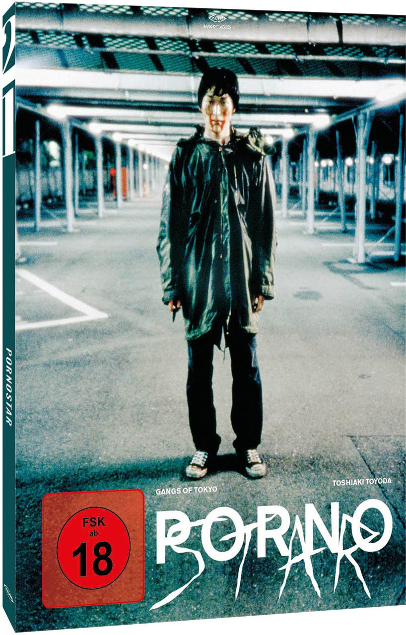 DVD-Hülle mit dem Film Pornostar. Ein Mann steht auf einem Parkplatz.