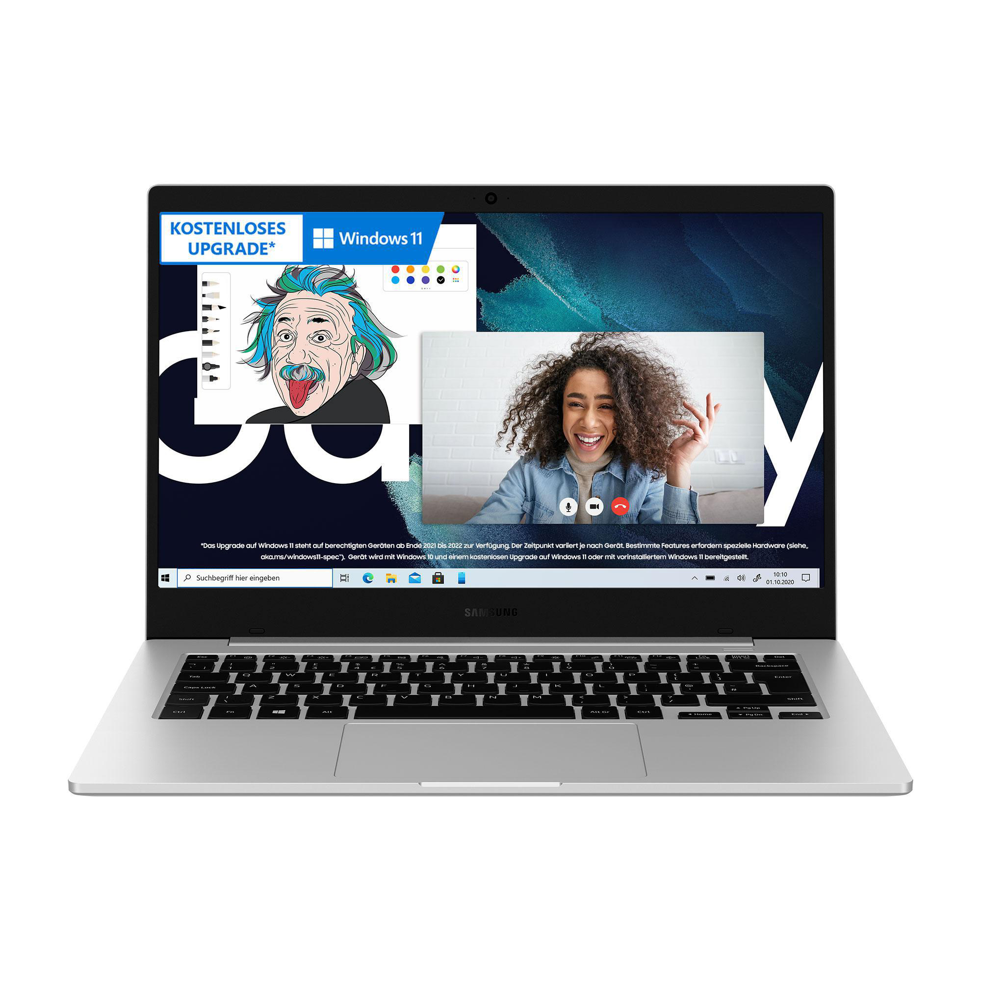 SAMSUNG Galaxy Book Go LTE - 13,97 Zoll - Qualcomm Snapdragon 700 Series 7c - 4 GB - 128 GB - Qualcomm Adreno™ Onboard Graphics - Windows 10 Home (64 Bit)