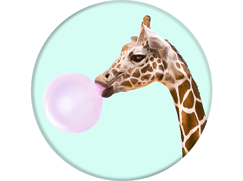 Bubblegum Mehrfarbig PopGrip Giraffe POPSOCKETS Handyhalterung,