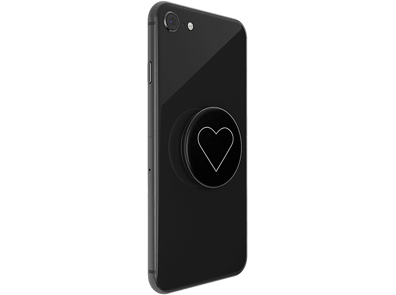 Thumbnail - POPSOCKETS PopGrip White Heart Black Handyhalterung, Mehrfarbig