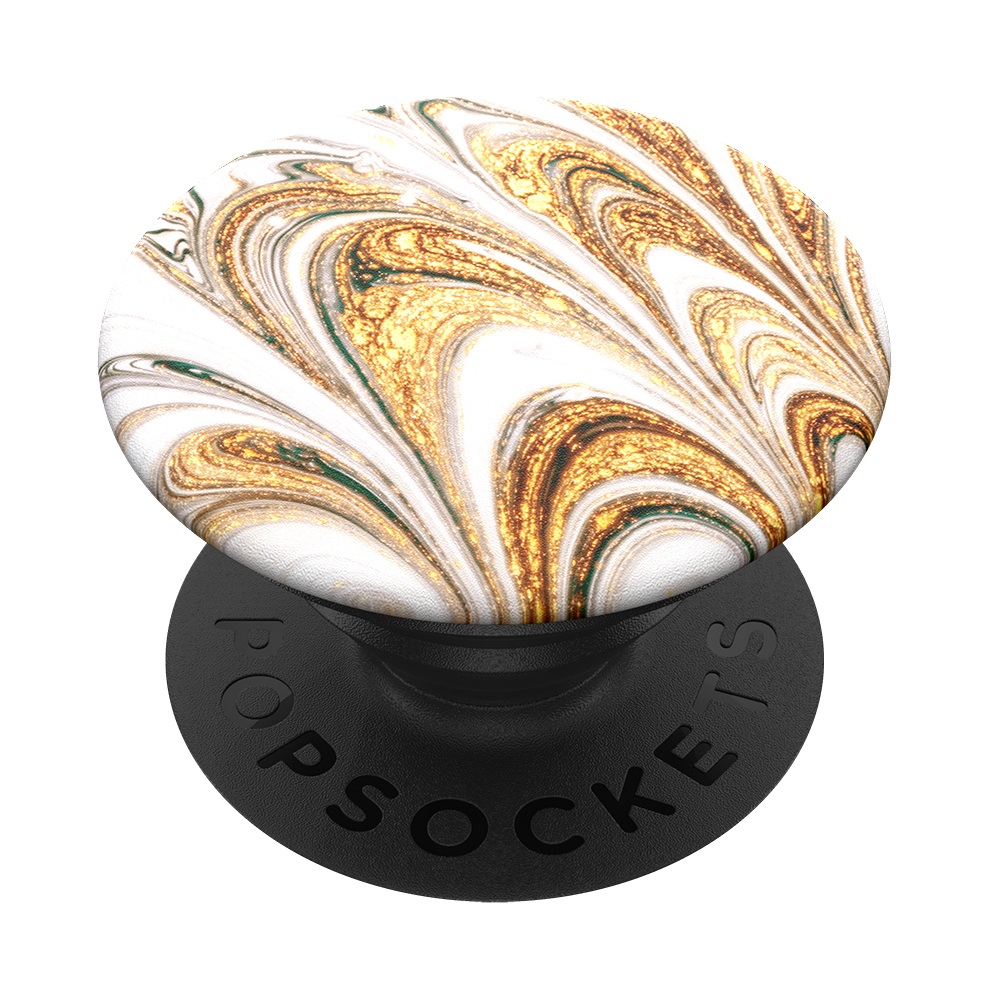 POPSOCKETS PopGrip Golden Ripple Handyhalterung, Mehrfarbig