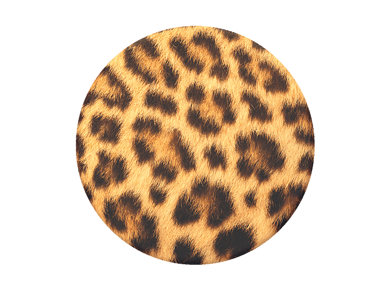Leopard Balloon Dog Phone Grip, Cheetah Print PopSocket, Pink - View #10
