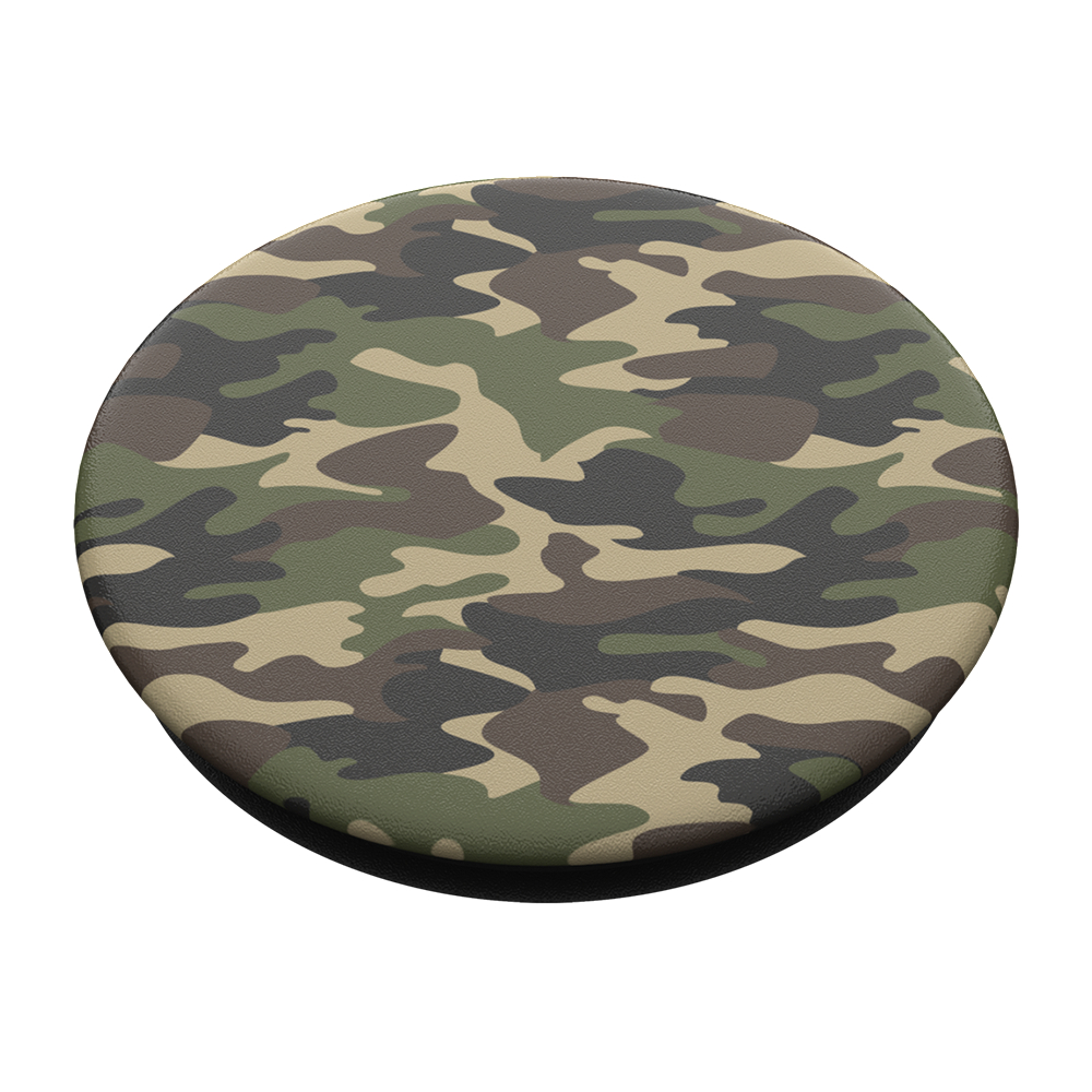 POPSOCKETS PopGrip Woodland Camo Handyhalterung, Mehrfarbig