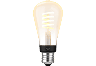 PHILIPS HUE Ampoule White Ambiance E27 Edison à filament - Ampoules (Noir/transparent)