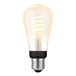 PHILIPS HUE Ampoule White Ambiance E27 Edison à filament - Ampoules (Noir/transparent)