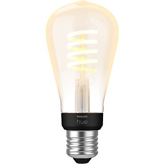 PHILIPS HUE Ampoule White Ambiance E27 Edison à filament - Ampoules (Noir/transparent)